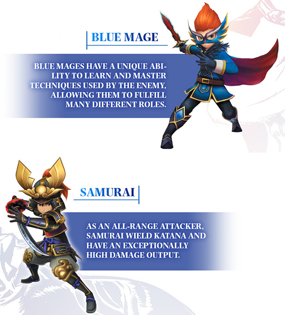 Final Fantasy Explorers Blue Mage Samurai