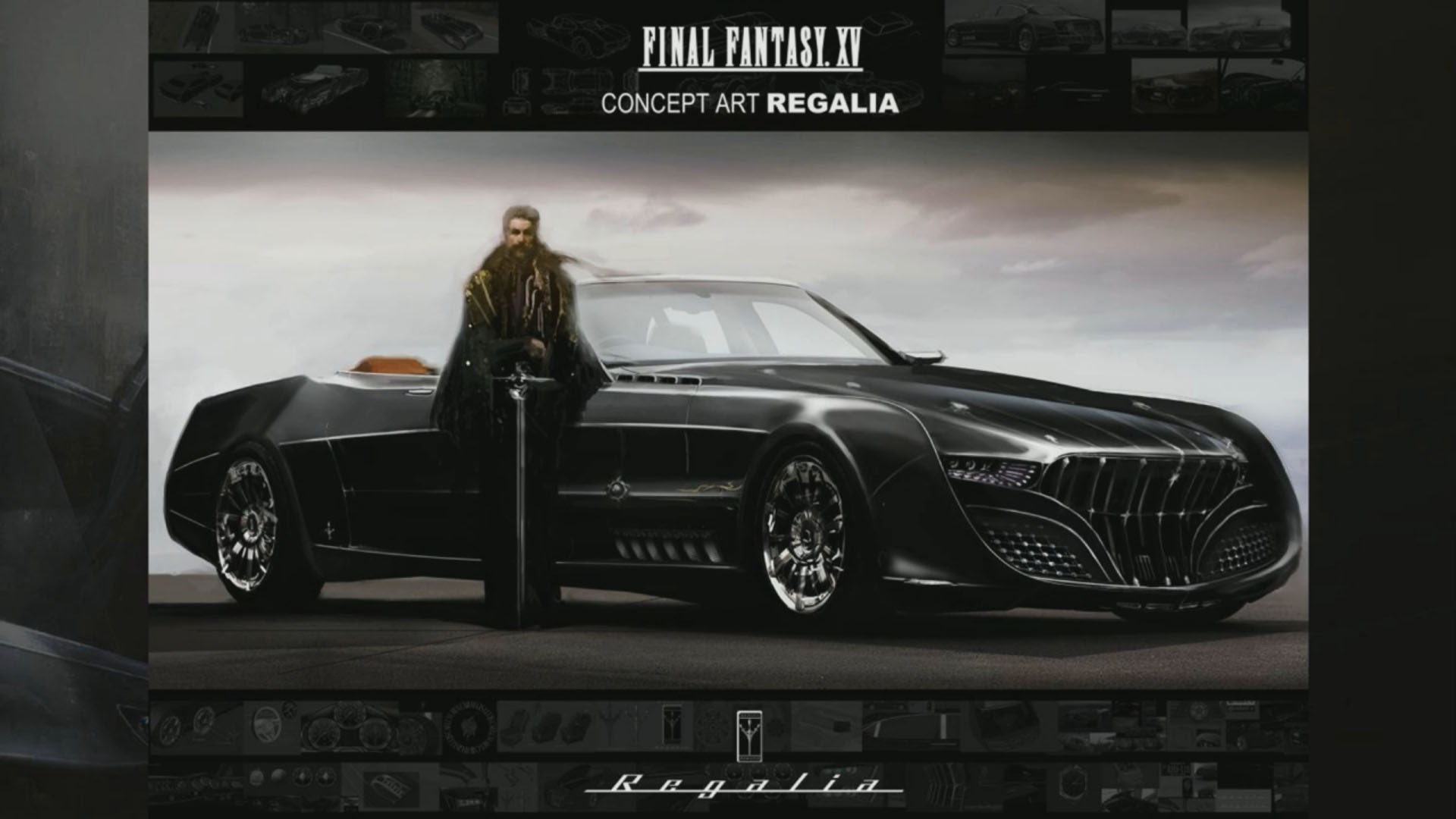 final fantasy xv king regis regalia car concept art pax 2015