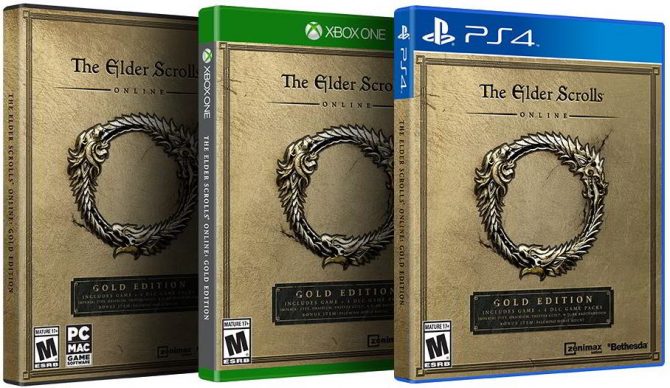 elder scrolls online gold edition bethesda box art