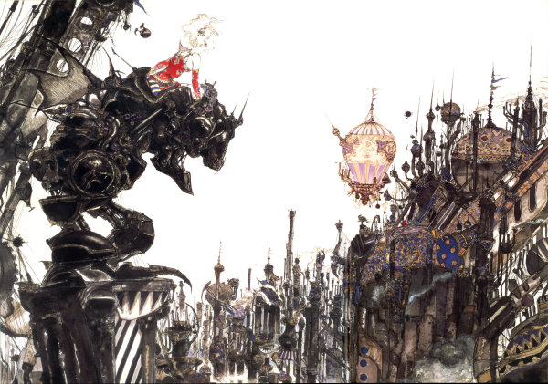 Terra and Magitek (Final Fantasy VI) by Yoshitaka Amano
