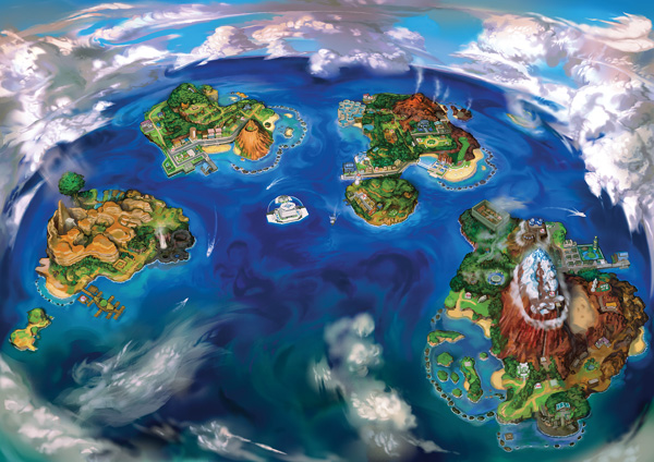 Pokemon Moon Nuzlocke Challenge - Alola Map