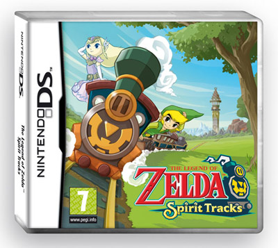 Zelda: Spirit Tracks European Box Art