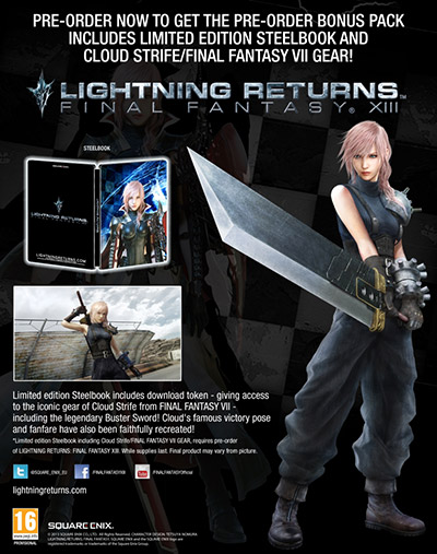 Lightning Returns European Pre-Order Bonuses