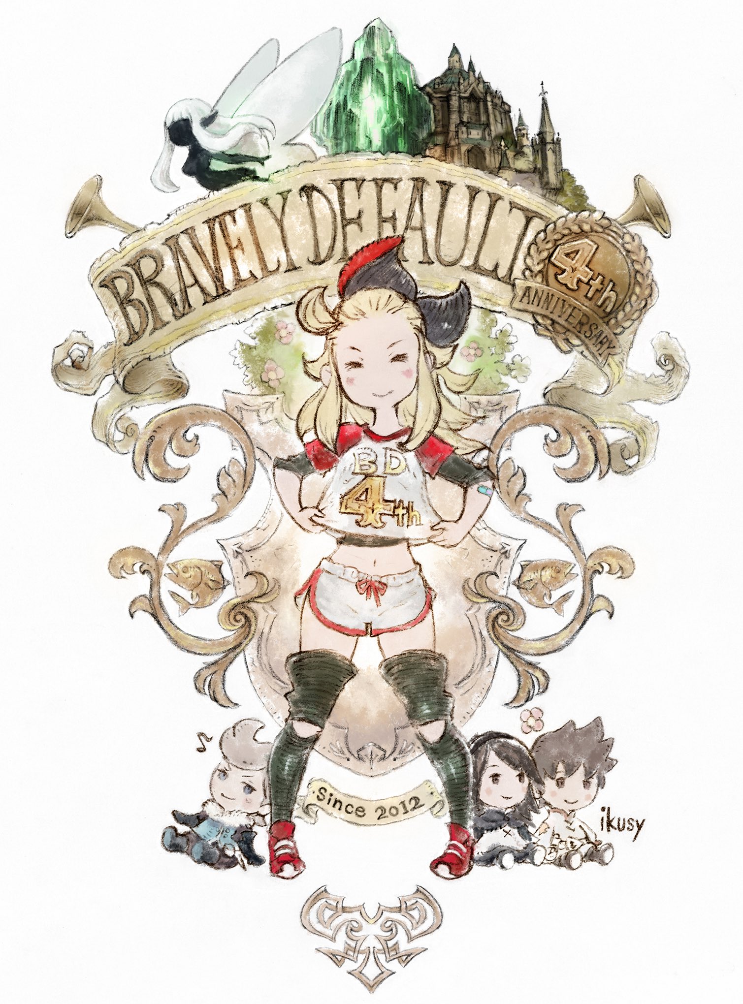 bravely default second third fourth anniversary teaser square enix