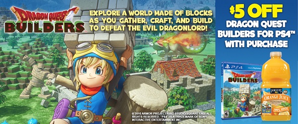 dragon quest builders juice promotion