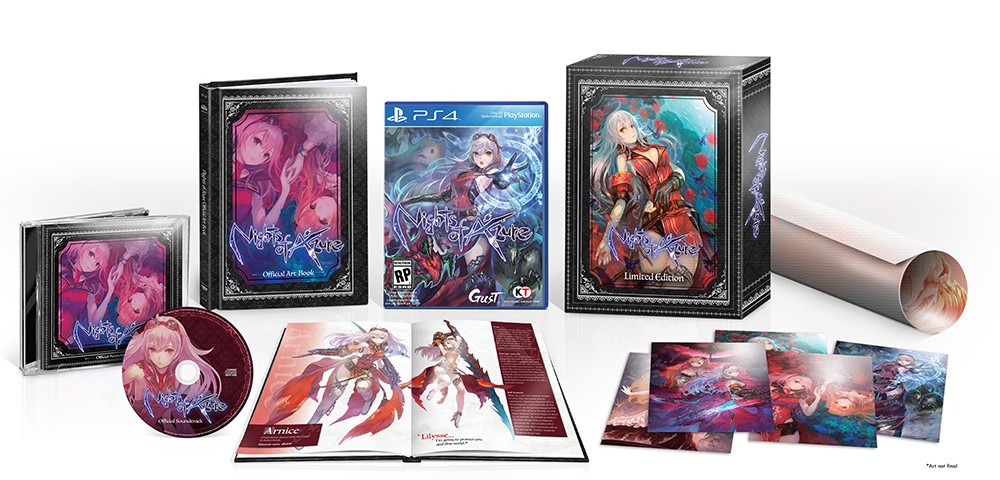 nights of azure limited edition collector's nis nippon ichi gust koei tecmo