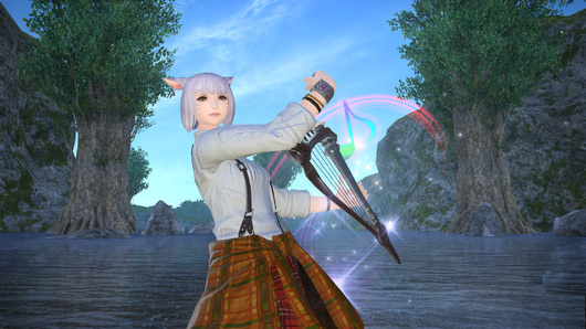 Final Fantasy XIV Bard Perform Screenshot