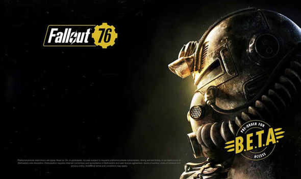 Teaser image for the upcoming Fallout 76 beta test, available to those who pre-order the game.